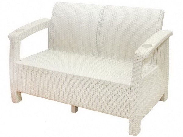 Двухместный диван Yalta Sofa Seаt белый купить в Волгограде