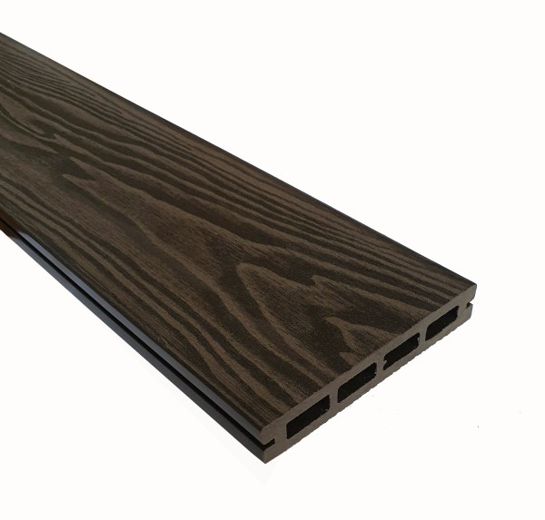 Террасная доска из ДПК Terrapol Смарт 3D Пустотелая с пазом Венге Соренто купить в Волгограде