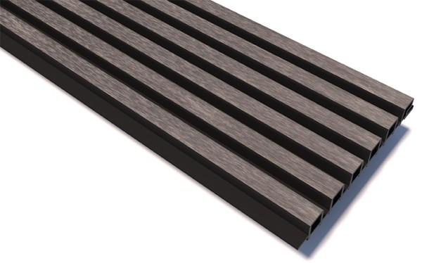 Реечные панели WOODVEX Lines Ultra Smoke gray купить в Волгограде