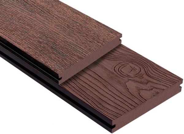 Террасная доска ДПК Outdoor 3D полнотелая STORM/OCEAN BROWN коричневая микс купить в Волгограде