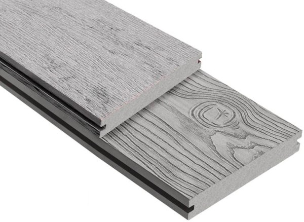 Террасная доска ДПК Outdoor 3D полнотелая STORM/OCEAN GREY серая микс купить в Волгограде