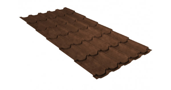 Металлочерепица квинта плюс 0,45 Safari Twincolor Brown купить в Волгограде