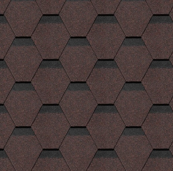 Гибкая черепица Docke, коллекция Шеффилд – Корица купить в Волгограде