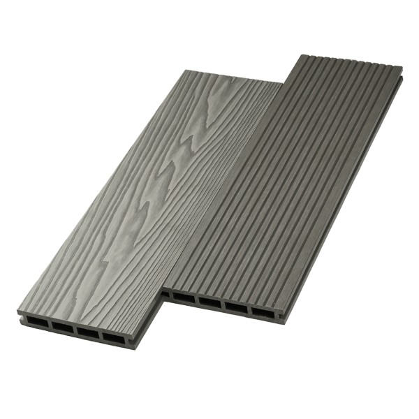 Террасная доска ДПК NanoWood двусторонняя New 3D тиснение + вельвет Серый купить в Волгограде