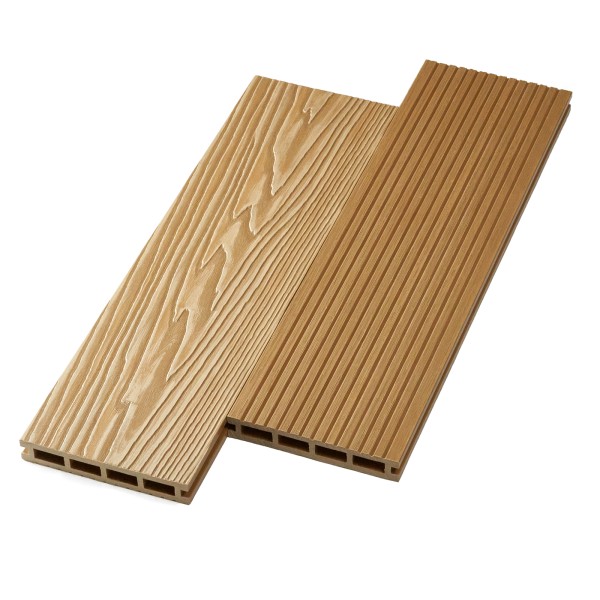 Террасная доска ДПК NanoWood двусторонняя New 3D тиснение + вельвет Орех купить в Волгограде