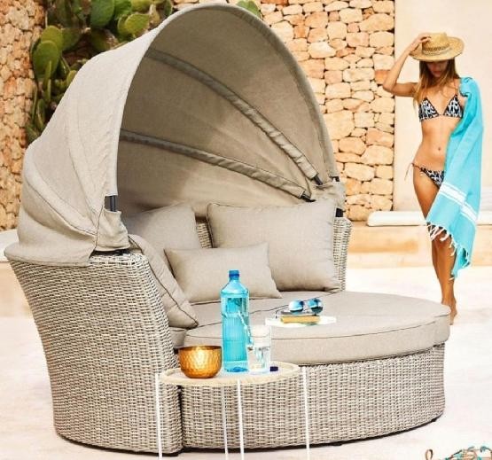 Диван-Трансформер AFINA плетеный из иск. ротанга AFM-325 Beige купить в Волгограде