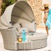 Диван-Трансформер AFINA плетеный из иск. ротанга AFM-325 Beige купить в Волгограде