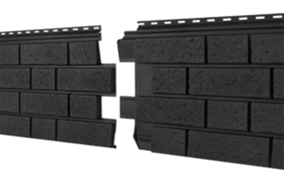 Фасадная панель Ю-пласт Стоун Хаус S-Lock Клинкер Нордик Графитовый купить в Волгограде