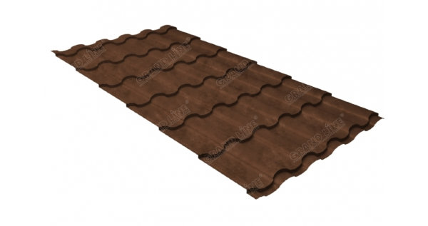 Металлочерепица кредо 0,45 Safari Twincolor Brown купить в Волгограде