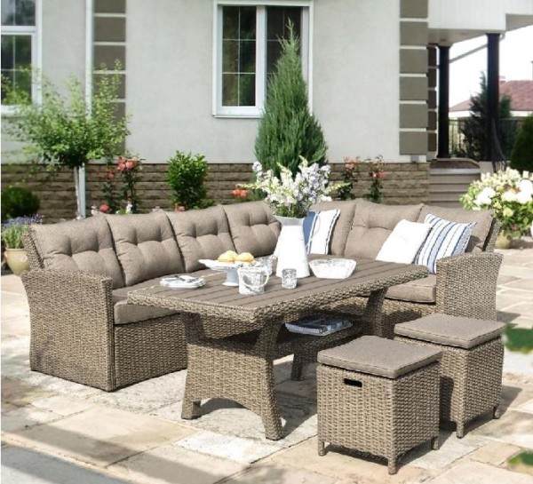 Комплект мебели AFINA плетеной из иск. ротанга AFM-307B Beige купить в Волгограде