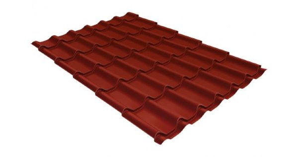 Металлочерепица классик 0,5 Satin RAL 3009 оксидно-красный купить в Волгограде