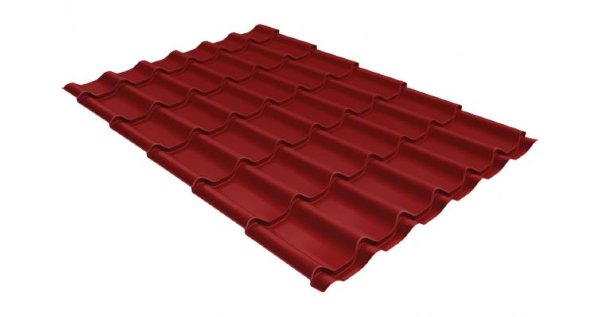 Металлочерепица классик 0,5 Satin RAL 3011 коричнево-красный купить в Волгограде