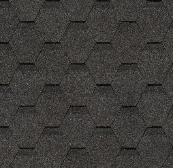 Гибкая черепица Docke, коллекция Шестигранник Серый купить в Волгограде