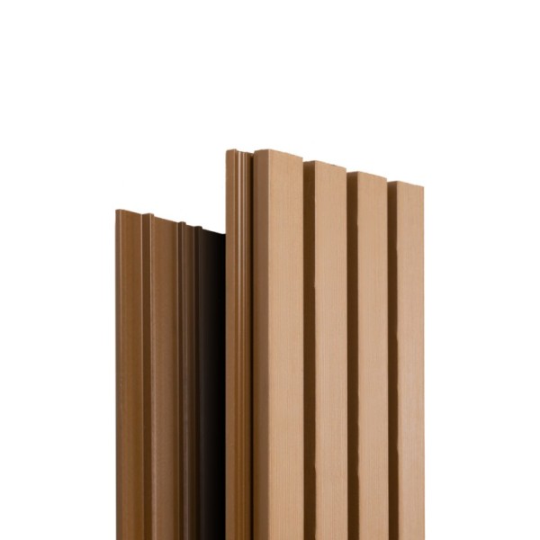 Фасадная доска Ecodecking Техно реечная 200х26х3000 Бронза купить в Волгограде