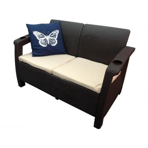 Двухместный диван Yalta Sofa Seаt венге купить в Волгограде