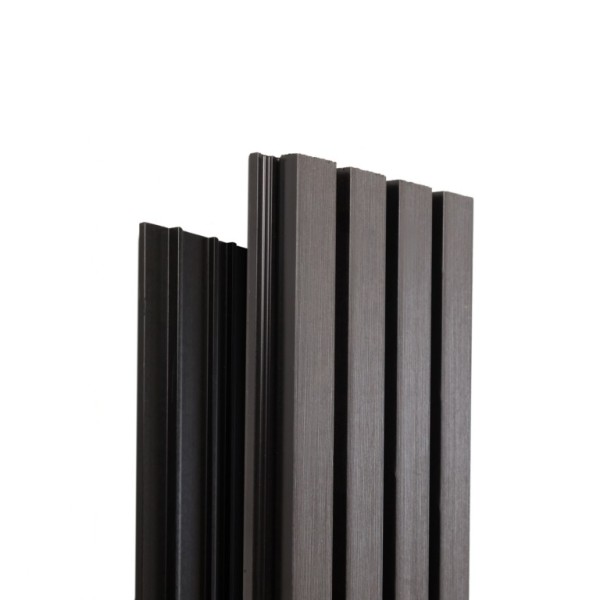 Фасадная доска Ecodecking Техно реечная 200х26х3000 Графит купить в Волгограде