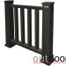 Ограждение из ДПК Outdoor Классик 3D STORM чёрный купить в Волгограде