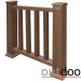 Ограждение из ДПК Outdoor Классик 3D STORM коричневый микс купить в Волгограде