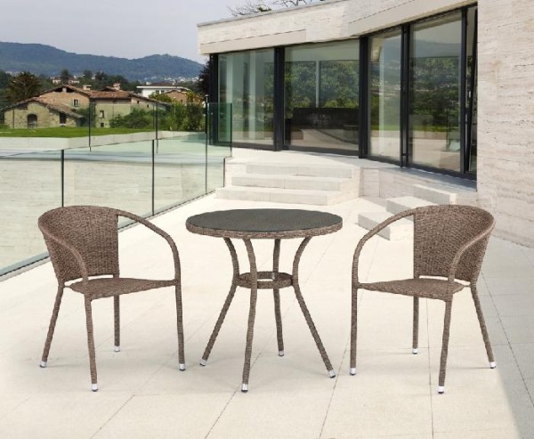 Комплект плетеной мебели AFINA из иск. ротанга T282ANT/Y137C-W56 Light Brown 2Pcs купить в Волгограде