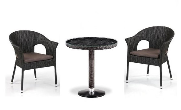 Комплект плетеной мебели AFINA из иск. ротанга T601/Y79A-W53 Brown 2Pcs купить в Волгограде