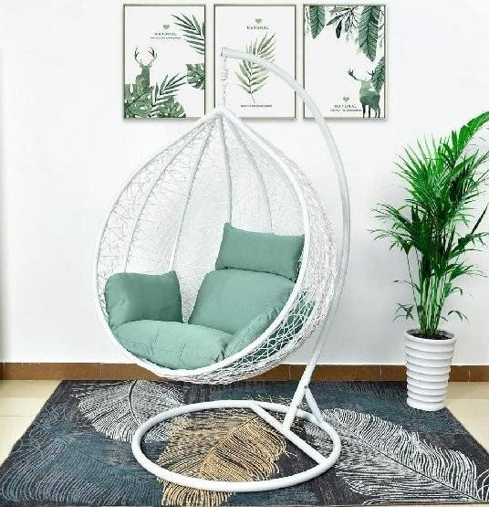 Кресло Подвесное из искусственного ротанга AFM-168A-XL White/Green купить в Волгограде