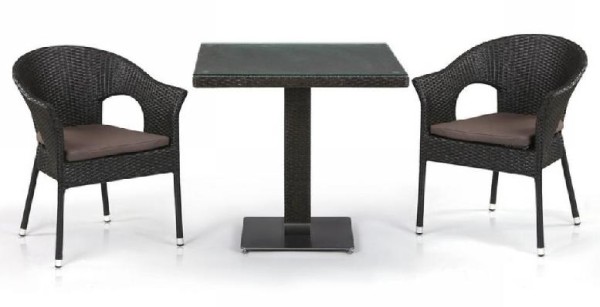 Комплект плетеной мебели AFINA из иск. ротанга T605SWT/Y79A-W53 Brown 2Pcs купить в Волгограде