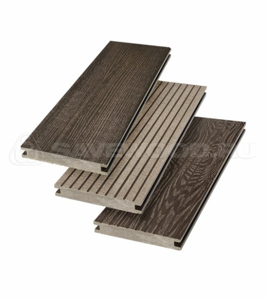 Террасная доска SW Fraxinus (R) полнотелая «SaveWood» Темно-коричневый купить в Волгограде