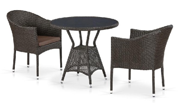 Комплект плетеной мебели AFINA из иск. ротанга T707ANS/Y350-W53 Brown 2Pcs купить в Волгограде