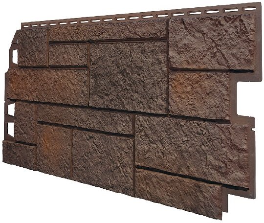 Фасадная панель VOX Sandstone (Сандстоун) темно коричневый купить в Волгограде