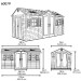 Сарай пластиковый LifeTime 15x8 DD купить в Волгограде