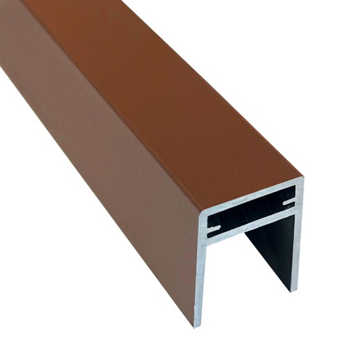 П-профиль Алюминиевый EasyDecking 35x25 Коричневый купить в Волгограде