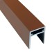 П-профиль Алюминиевый EasyDecking 35x25 Коричневый купить в Волгограде