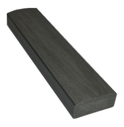 Лавочный брус Ecodecking Некст полнотелый брашированный 70х35 графит купить в Волгограде