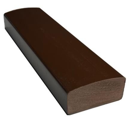 Лавочный брус Ecodecking Некст полнотелый глянцевый 70х35 шоколад купить в Волгограде