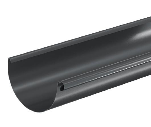 Водосток Aquasistem, система 150/100 - Водосточный желоб 3.00м RAL 7024 Тёмно-серый купить в Волгограде