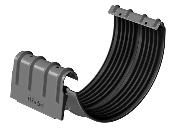 Соединитель желобов D125 Döcke STAL PREMIUM Графит, (RAL 7024) купить в Волгограде