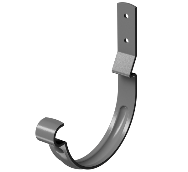 Карнизный крюк короткий (гнутый) D125 Döcke STAL PREMIUM Графит, (RAL 7024) купить в Волгограде
