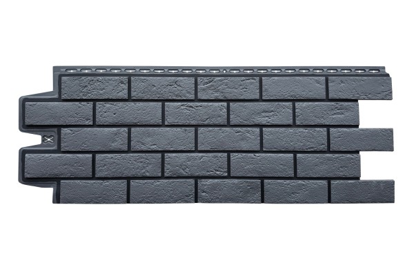 ФП Grand Line состаренный кирпич премиум Графит (шов RAL 9005) купить в Волгограде