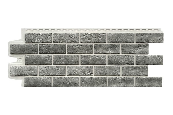 Фасадная панель Grand Line Состаренный кирпич Элит гранит, ШОВ белый купить в Волгограде