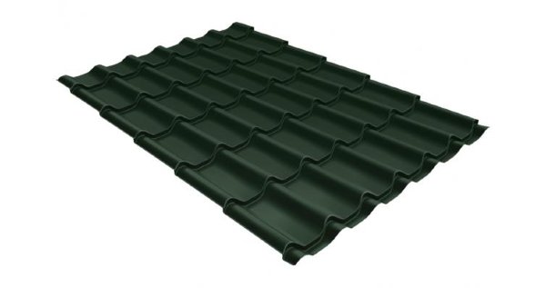 Металлочерепица классик 0,5 Satin RR 11 темно-зеленый купить в Волгограде